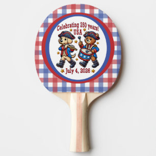 USA 250 Jahre Jubiläum Souvenir - Patriotic Tischtennis Schläger