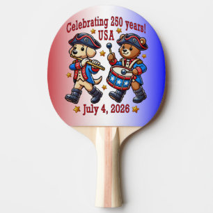 USA 250 Jahre Jubiläum Souvenir - Patriotic Tischtennis Schläger