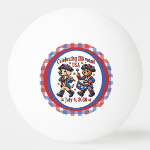 USA 250 Jahre Jubiläum Souvenir - Patriotic Tischtennisball