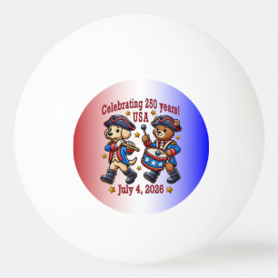 USA 250 Jahre Jubiläum Souvenir - Patriotic Tischtennisball