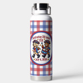USA 250 Jahre Jubiläum Souvenir - Patriotic Trinkflasche (Rückseite)