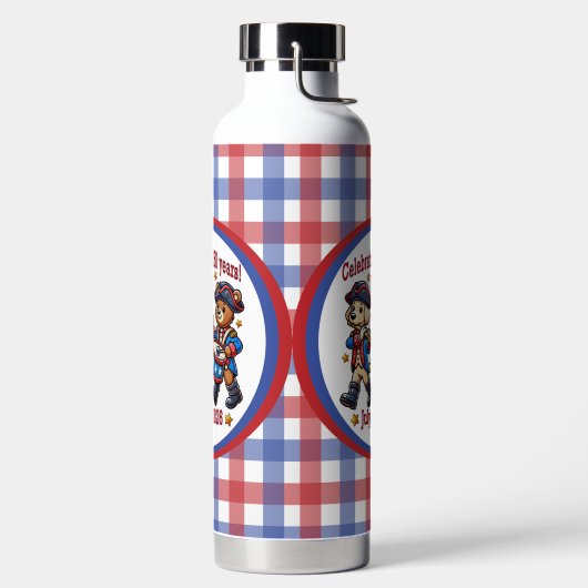 USA 250 Jahre Jubiläum Souvenir - Patriotic Trinkflasche (links)