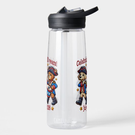 USA 250 Jahre Jubiläum Souvenir - Patriotic Trinkflasche (Links)