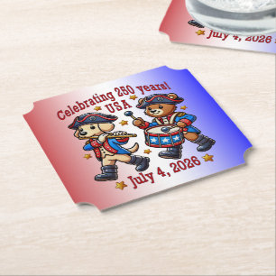 USA 250 Jahre Jubiläum Souvenir - Patriotic Untersetzer