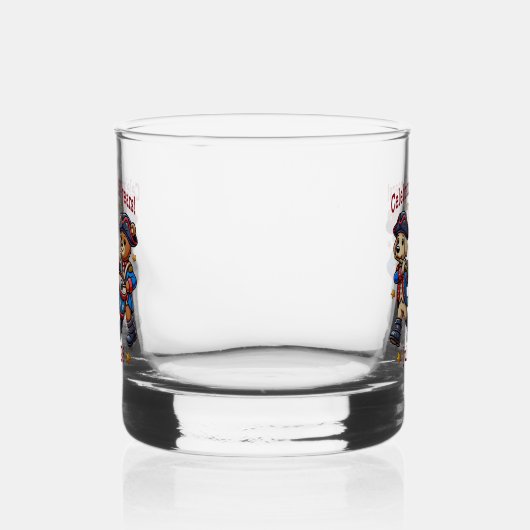 USA 250 Jahre Jubiläum Souvenir - Patriotic Whiskyglas (Rechts)