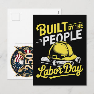USA 250 Jahre Labor Day-Feier Feiertagspostkarte