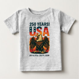 USA 250 Jahre - Patriotic Bald Eagle 4. Juli 2026 Baby T-shirt