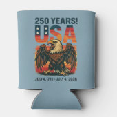 USA 250 Jahre - Patriotic Bald Eagle 4. Juli 2026 Dosenkühler (Rückseite)
