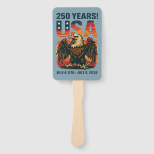 USA 250 Jahre - Patriotic Bald Eagle 4. Juli 2026 Fächer