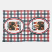 USA 250 Jahre - Patriotic Bald Eagle 4. Juli 2026 Geschirrtuch (Horizontal)