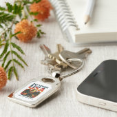 USA 250 Jahre - Patriotic Bald Eagle 4. Juli 2026 Schlüsselanhänger (Seite)