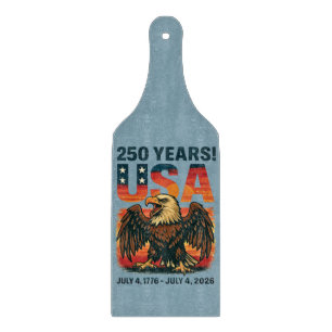 USA 250 Jahre - Patriotic Bald Eagle 4. Juli 2026 Schneidebrett