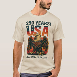 USA 250 Jahre - Patriotic Bald Eagle 4. Juli 2026 T-Shirt