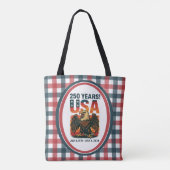 USA 250 Jahre - Patriotic Bald Eagle 4. Juli 2026 Tasche (Rückseite)
