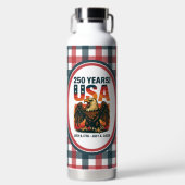USA 250 Jahre - Patriotic Bald Eagle 4. Juli 2026 Trinkflasche (Vorderseite)