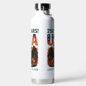 USA 250 Jahre - Patriotic Bald Eagle 4. Juli 2026 Trinkflasche (links)