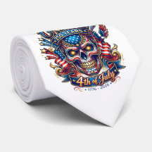 USA 250 Jahre Patriotischer Totenkopf 4. Juli