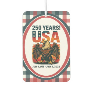 USA 250 Jahre – Patriotischer Weißkopfseeadler 4. Autolufterfrischer