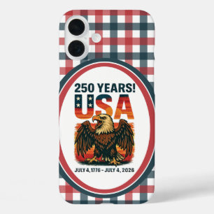 USA 250 Jahre – Patriotischer Weißkopfseeadler 4. iPhone 16 Plus Hülle