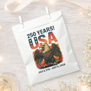 USA 250 Jahre – Patriotischer Weißkopfseeadler 4.  Geschenktütchen