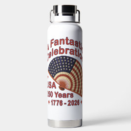 USA 250 Jahre Patriotisches Fandesign - 1776-2026 Trinkflasche