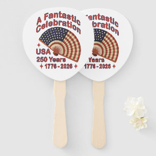 USA 250 Jahre patriotisches Ventilator-Design – 17 Fächer