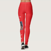 USA 250 Jahre personalisierter Name Yoga Leggings (Rückseite)