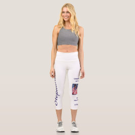 USA 250 Jahre personalisierter Yoga Capri Leggings