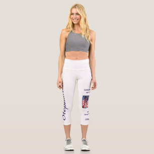 USA 250 Jahre personalisierter Yoga Capri Leggings
