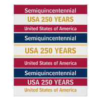 USA 250 Jahre Semiquincentennial Patriotische Stre