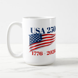 USA 250 Jahre Unabhängigkeit 1776 2026 Kaffeetasse