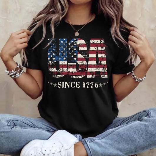 USA 250 Jahre Unabhängigkeit Vintag erschüttert T-Shirt
