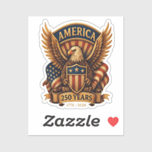 USA 250. Jahrestag 1776-2026 Aufkleber