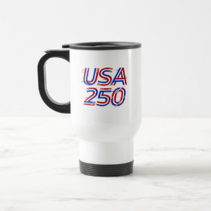USA 250. Jahrestag 1776-2026 Patriotisch Amerikani Reisebecher