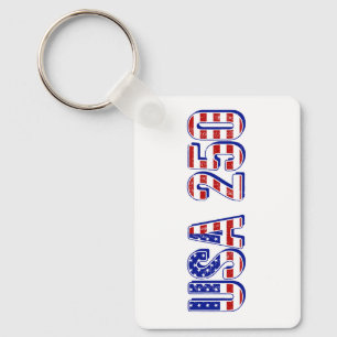 USA 250. Jahrestag 1776-2026 Patriotisch Amerikani Schlüsselanhänger