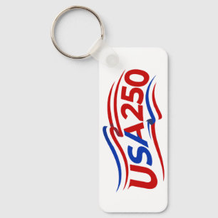 USA 250. Jahrestag 1776-2026 Patriotisch Amerikani Schlüsselanhänger