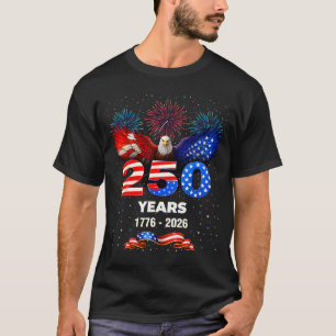 USA 250. Jahrestag 1776 2026 Patriotischer Adler T-Shirt