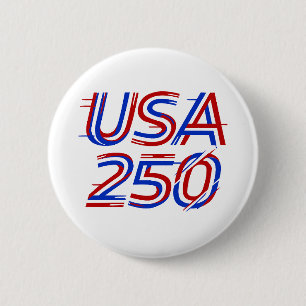 USA 250. Jahrestag 1776-2026 Patriotisches Amerika Button
