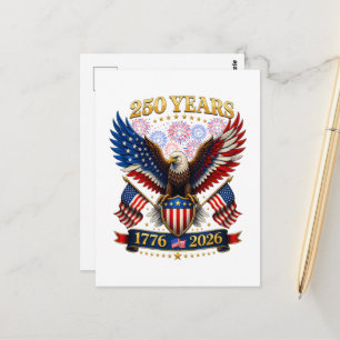USA 250. Jahrestag 1776-2026 Postkarte