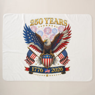 USA 250. Jahrestag 1776-2026 Sherpadecke