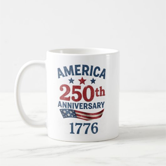 USA 250. Jahrestag 1776 Erbe Kaffeetasse (Links)