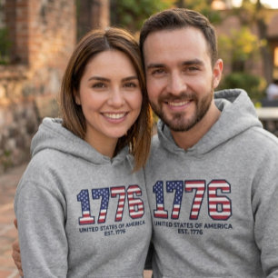 USA 250 Jahrestag 1776 Vintage Amerikanische Flagg Hoodie