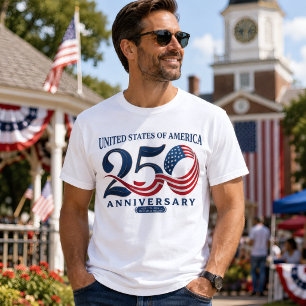 USA 250. Jahrestag 250 Jahre Freiheit T-Shirt