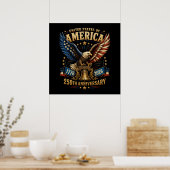 USA 250. Jahrestag Adler Poster (Küche)