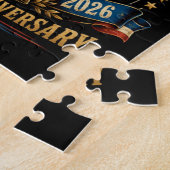 USA 250. Jahrestag Adler Puzzle (Seite)