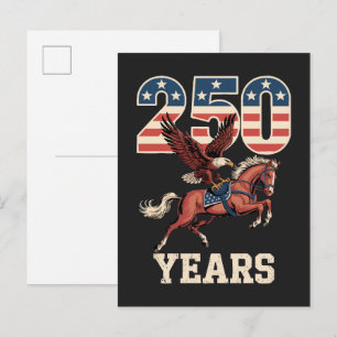 USA 250. Jahrestag Einladungspostkarte