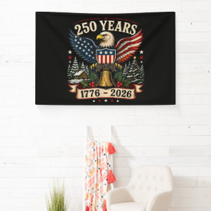 USA 250. Jahrestag Patriotisches Weihnachten Adler Banner