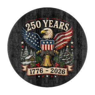 USA 250. Jahrestag Patriotisches Weihnachten Adler Schneidebrett