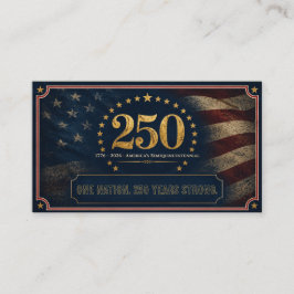 USA 250. Jubiläum  | 1776-2026 Amerikas Geschenke Visitenkarte