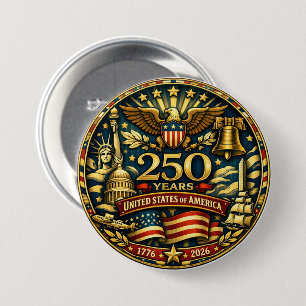 USA 250. Jubiläum 1776 - 2026 Button